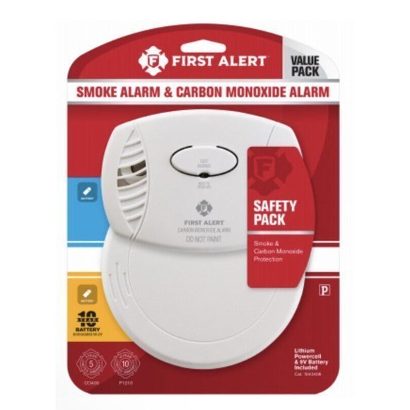 First Alert Battery - Electrochemical Smoke Detector Carbon Monoxide Combo‎ Pack - Picture 6 of 6